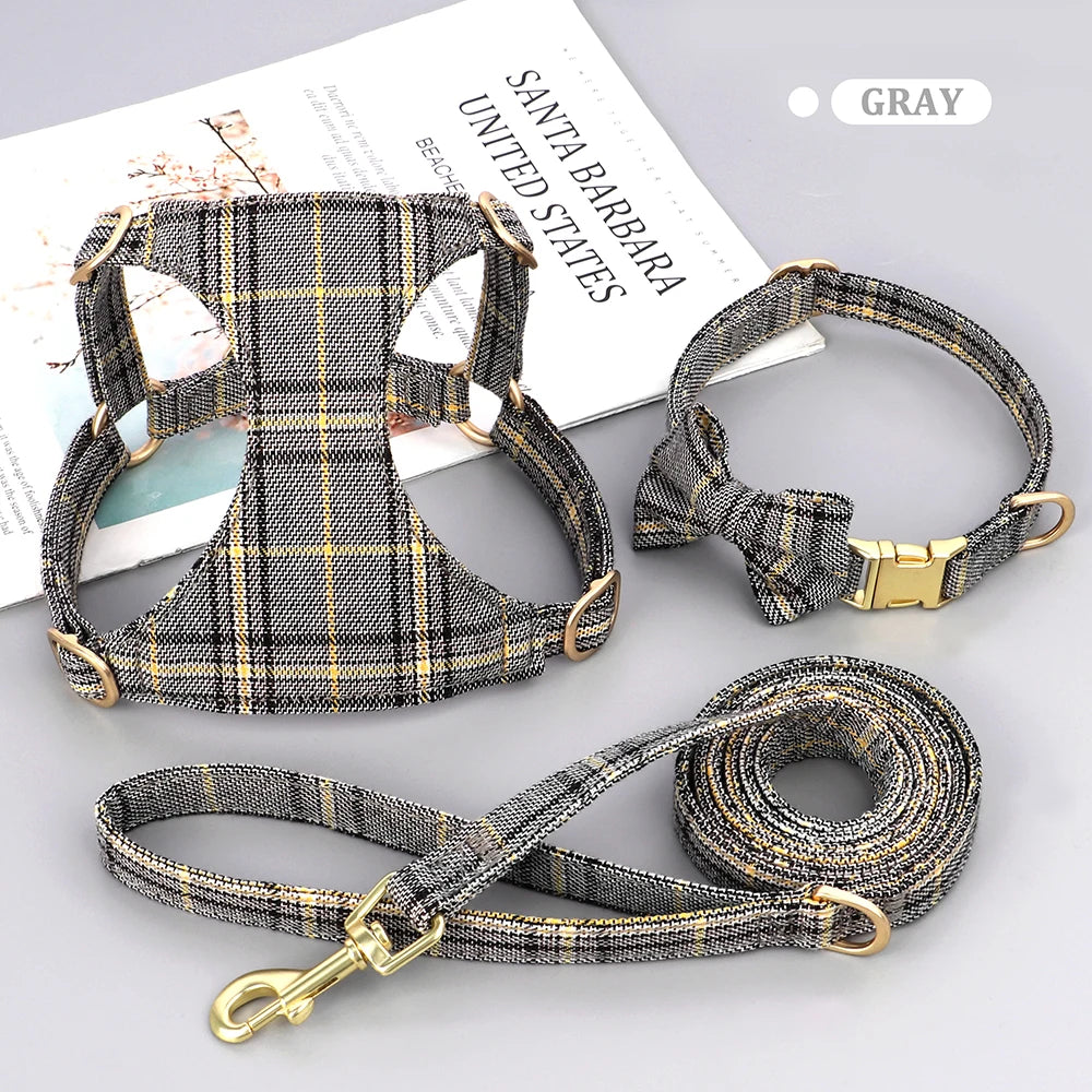PawPlanet™ ChicWalk – Set aus Geschirr, Halsband & Leine mit Schleife