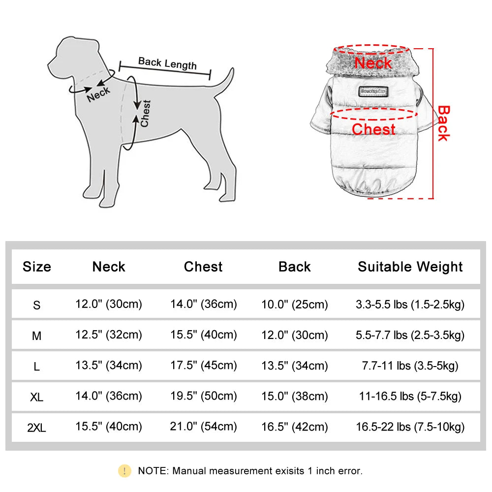 PawPlanet™ Snuggi – Warme Winterjacke mit Fellkragen