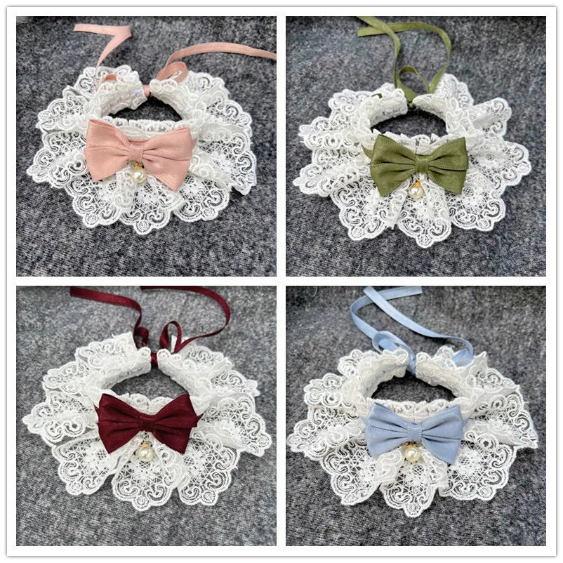 PawPlanet™ Classi – Halsband mit Perle & Spitze