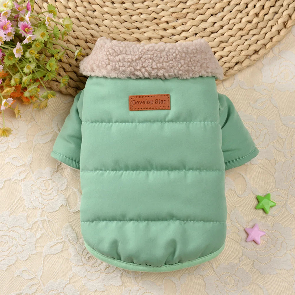 PawPlanet™ Snuggi – Warme Winterjacke mit Fellkragen