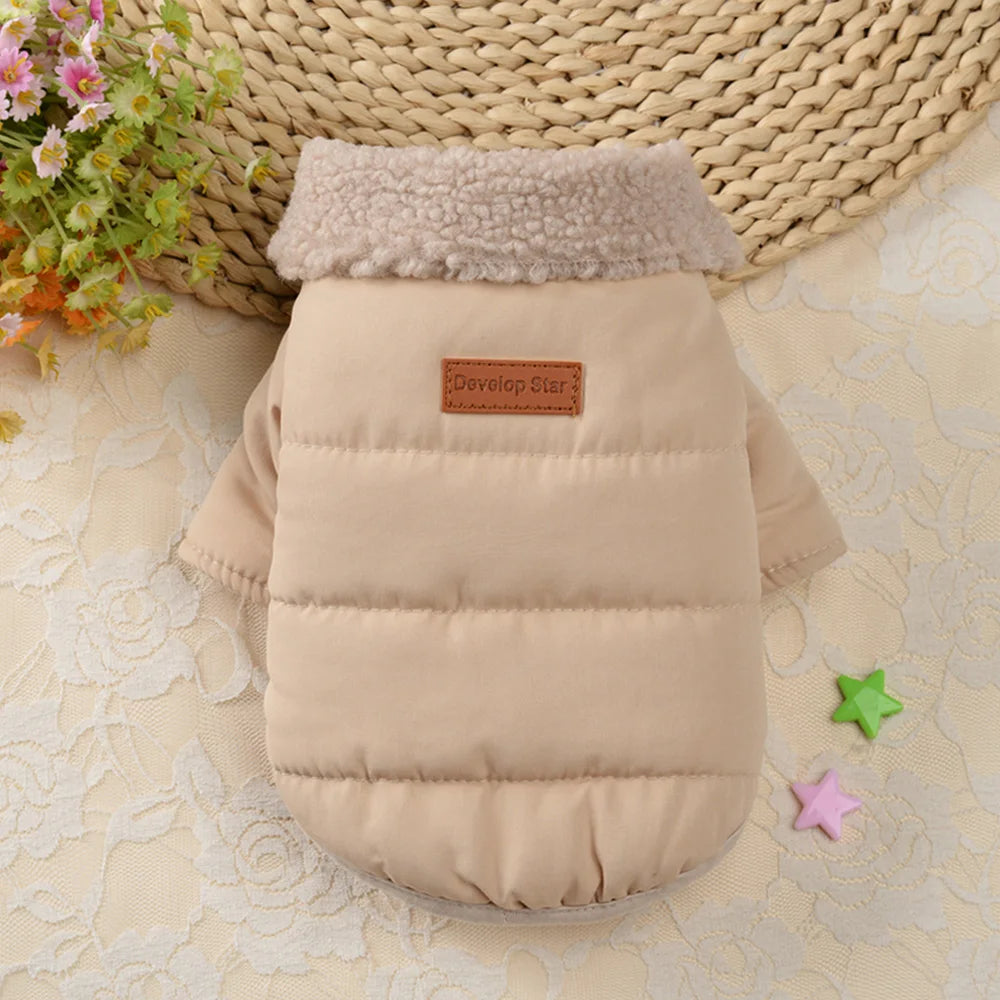 PawPlanet™ Snuggi – Warme Winterjacke mit Fellkragen