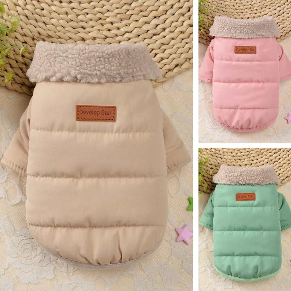PawPlanet™ Snuggi – Warme Winterjacke mit Fellkragen