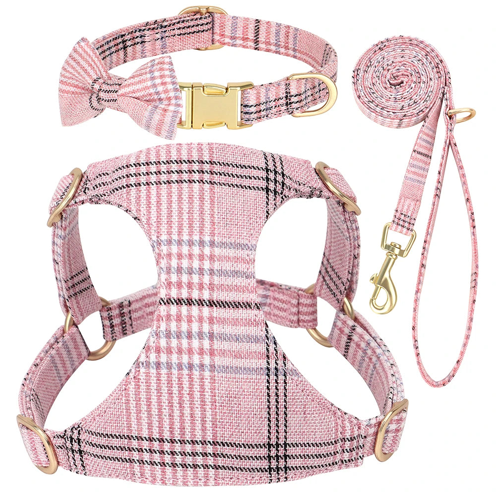 PawPlanet™ ChicWalk – Set aus Geschirr, Halsband & Leine mit Schleife