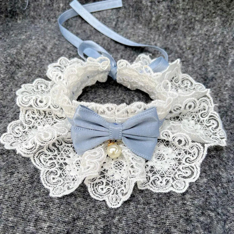 PawPlanet™ Classi – Halsband mit Perle & Spitze