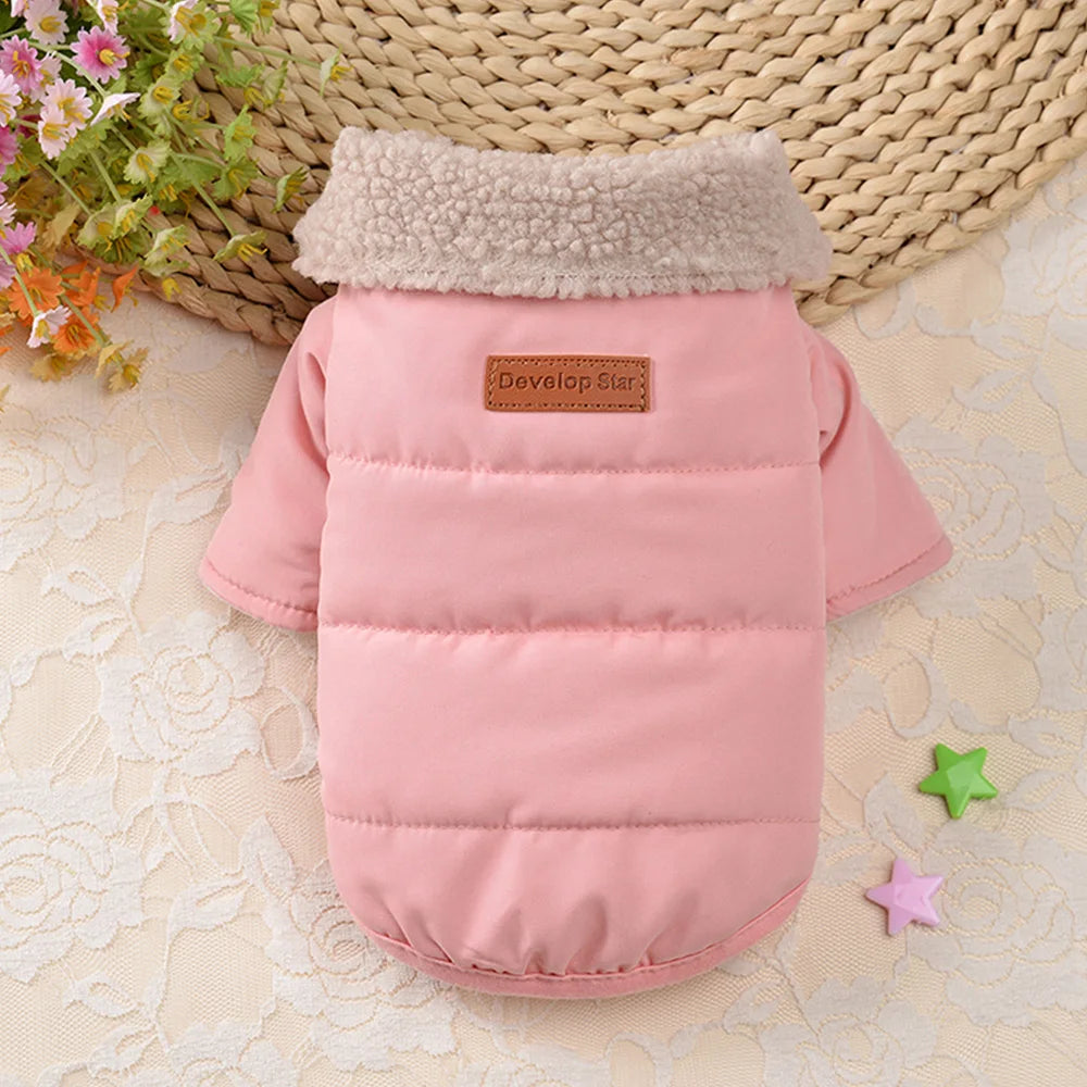 PawPlanet™ Snuggi – Warme Winterjacke mit Fellkragen