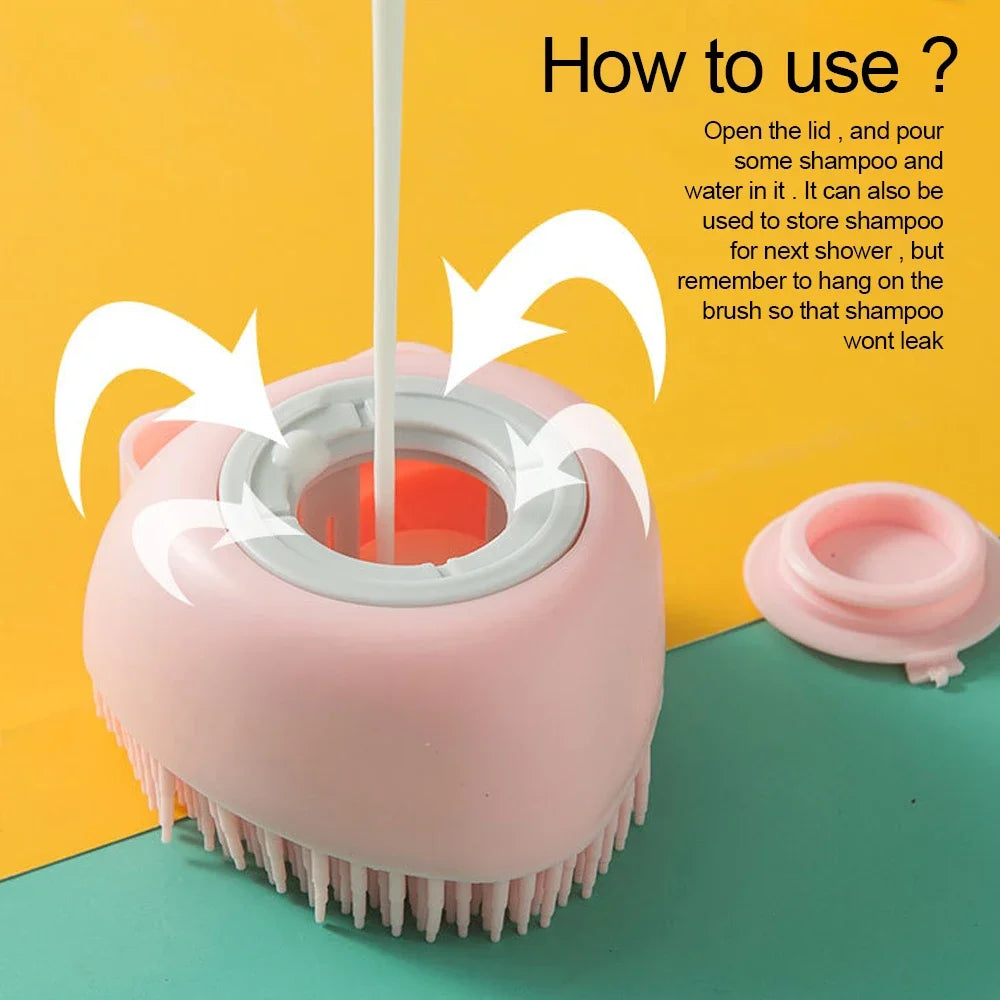 PawPlanet™ BubbleBuddy – Silikon-Bürste mit Shampoo-Spender