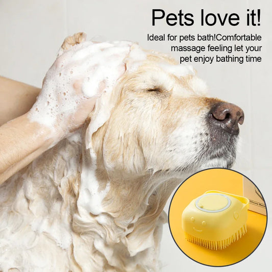 PawPlanet™ BubbleBuddy – Silikon-Bürste mit Shampoo-Spender