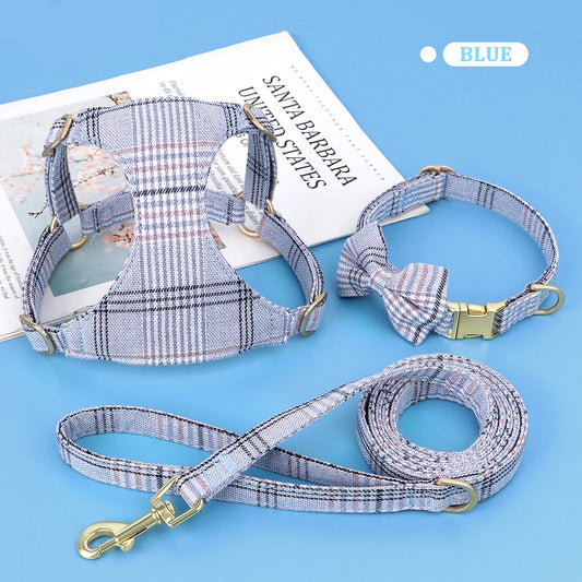 PawPlanet™ ChicWalk – Set aus Geschirr, Halsband & Leine mit Schleife