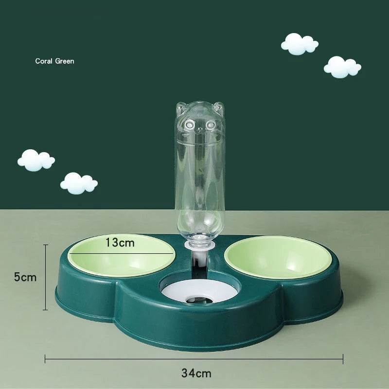 PawPlanet™ FlowBowl – 3-in-1 Futterstation mit Wasserspender
