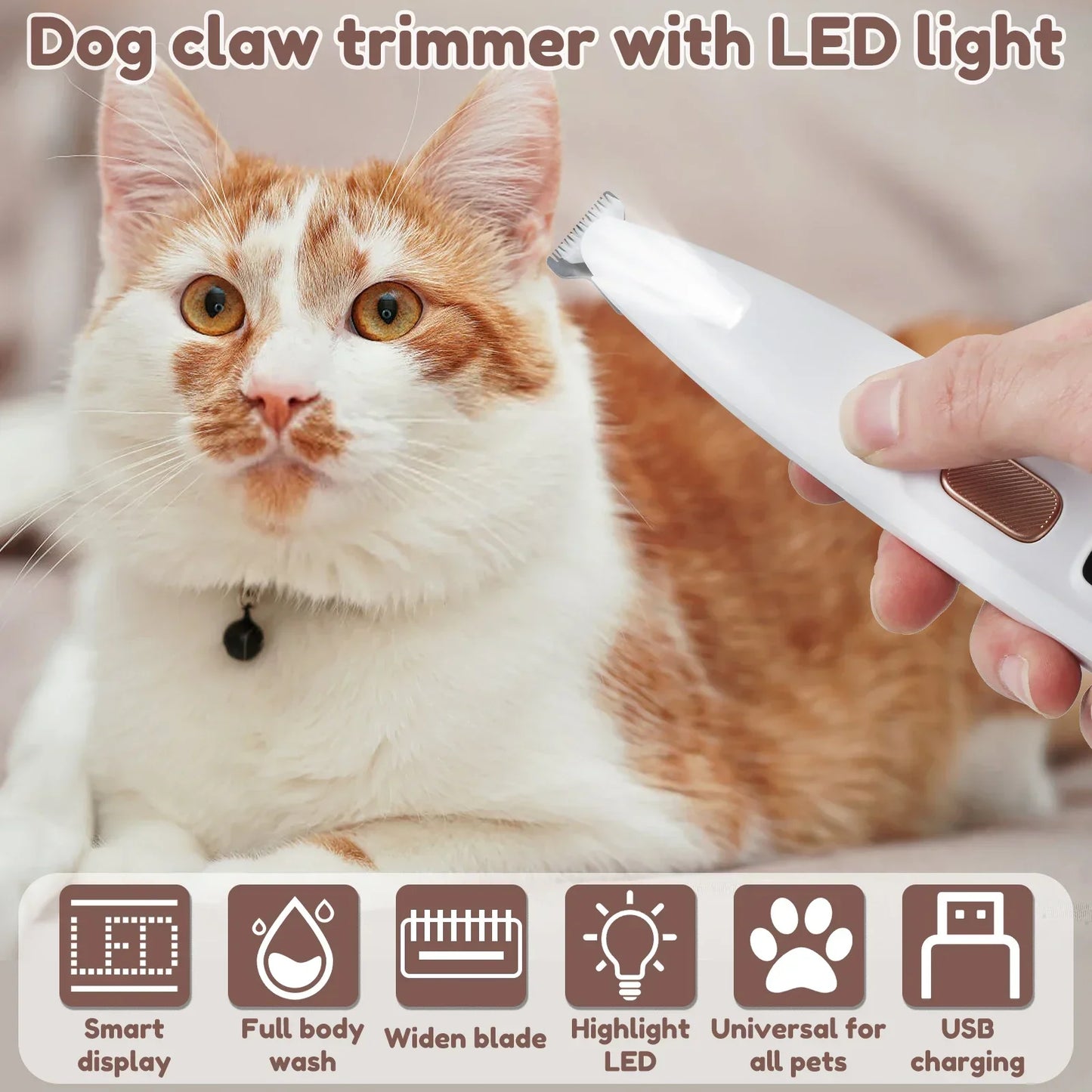 PawPlanet™ Trimi – Präzisionstrimmer mit LED-Licht