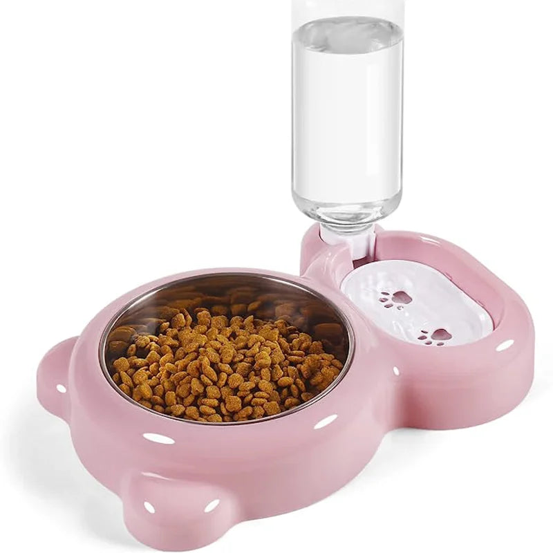 PawPlanet™ PandaBowl – Doppelnapf mit Wasserspender