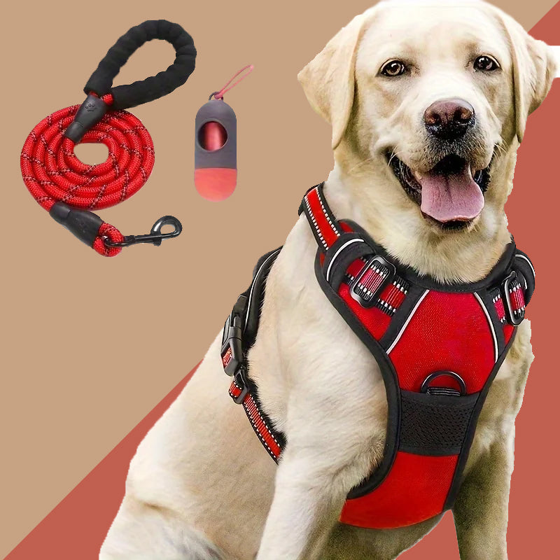 PawPlanet™ StaySafe – 3-in-1 Hundegeschirr mit Leine & Gassi-Beutelspender